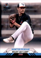 2022 Beloit Sky Carp Choice #12 Hunter Perdue Chesapeake Virginia Baseball Card