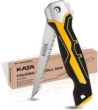 KATA Folding Jab Saw/Drywall Saw, Sheetrock Saw with Soft Grip Handle, Hand Saw,