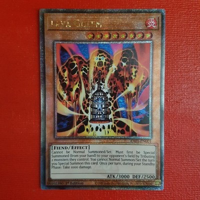 Yugioh Lava Golem RA01-DE001 1. Auflage Quarter Century