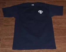 Vtg Murina Tag Alien Navy Blue Single Stitch Crew Neck Shirt Sleeve T-shirt L