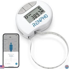 Smart Body Measuring Tape, Bluetooth Fitness Tracker, 60in/150cm, White