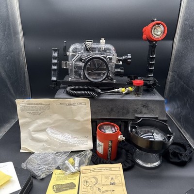 Ikelite Underwater Camera Housing With Case And Accessories