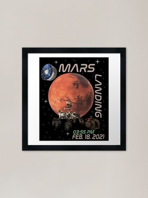 Marslandung Gerahmter Kunstdruck Gerahmtes Wandbild Poster Leinwanddruck Bild