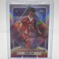 Lennart Karl 2025-26 Topps Chrome UEFA Wonderkids Refractor RC Bayern Munchen