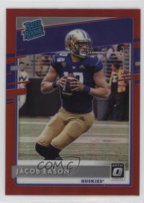 2020 Panini Chronicles Draft Picks Red Prizm Jacob Eason #10 8d2