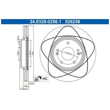 2x Bremsscheibe vorne für KIA Carens 4 A4 Optima JF Sportage 3 SL | 26213978
