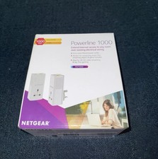 NETGEAR PLP1000-1000Mbps/1GbE Port Powerline Adapter + extra outlet 2Pack