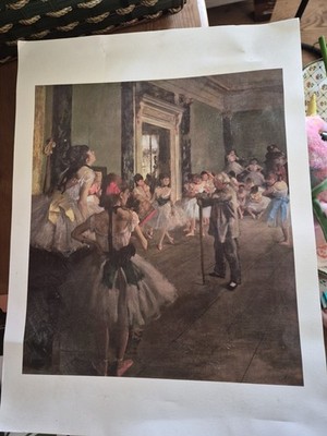 Plakat zum berühmten Ölgemälde Der Tanzkurs von Edgar Degas A3 Format
