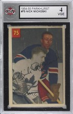 1954-55 Parkhurst Nick Mickoski #75 KSA 4 t3w