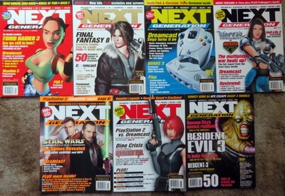 NEXT GENERATION Magazine - Seven (7) Issues from Jan-June, August 1999 - Gaming