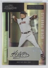 2004 Playoff Prestige Xtra Bases Black 21/25 Kevin Youkilis #32 Auto q3x