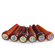 Miwayer Cocobolo Wood Guitar Bridge Pins Replacement Parts Big Abalone Dot