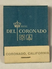 Hotel Del Coronado Full Matchbook California CA Cali 20 Strike Back Vintage