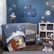 Star Wars Signature Millennium Falcon 3-Piece Baby Crib Bedding Set