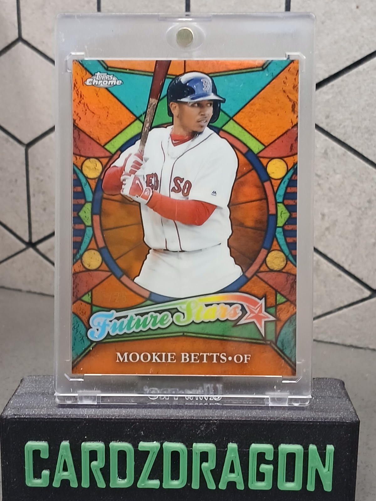 2016 Topps Chrome Mookie Betts Future Stars Orange SN# 25/25  !! 1/1  SSP! RARE! view 2