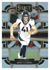 2023 Panini Select #30 Drew Sanders Silver Prizms