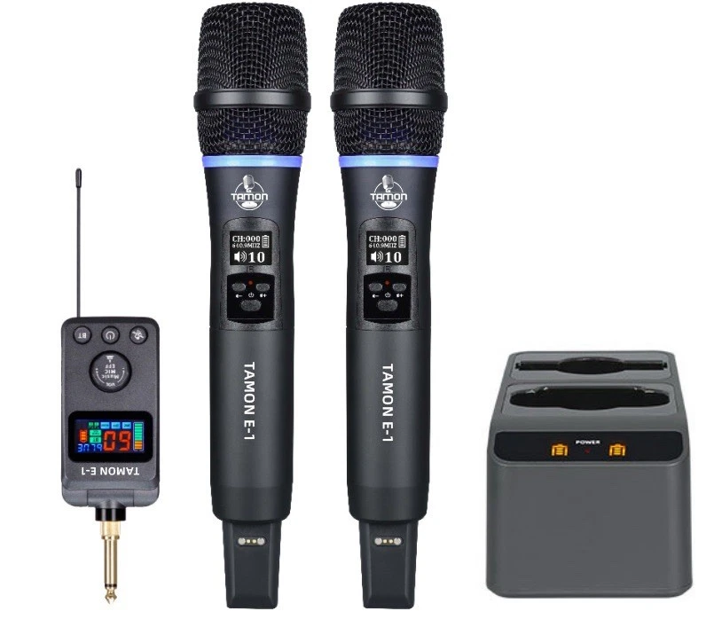 Microphone Karaoké Vintage Optimus Avec Effet écho Réglable - Noir, Connexion 6.35 Mm, Pour Machines Karaoké