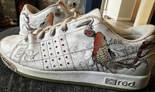 Y2K Ecko Red Rhinestone Koi Fish Trainers UK Size 6 2000s Marc Ecko Good Cond