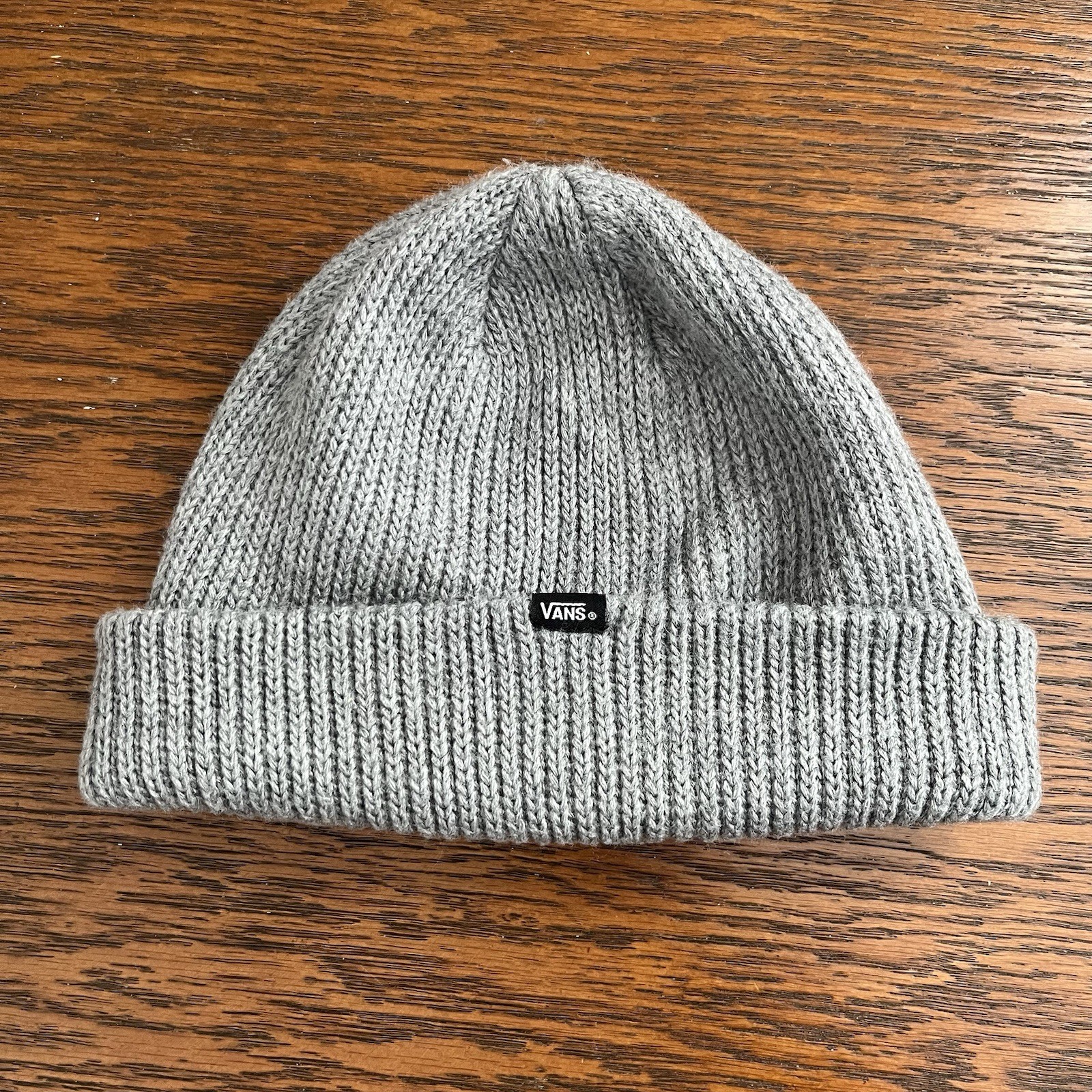 Vans Core Basic Cuff Beanie Gray Knit Skater Wint… - image 3