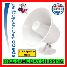 PA Speaker Horn Speco Technologies SPC-5P 15W Outdoor Paging 105dB 5" Horn 8Ohms