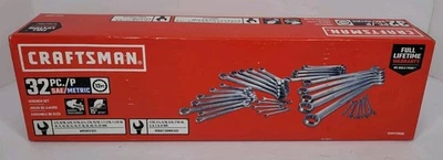 Craftsman 32 Pc. SAE/Metric, 12 Pt, Combination Wrench Set CMMT12080 New Sealed! - Image 1 of 4