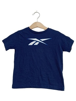 Reebok Kinder T-Shirt Gr. 24 Monate/86 Blau Logo-Print Kurzarm