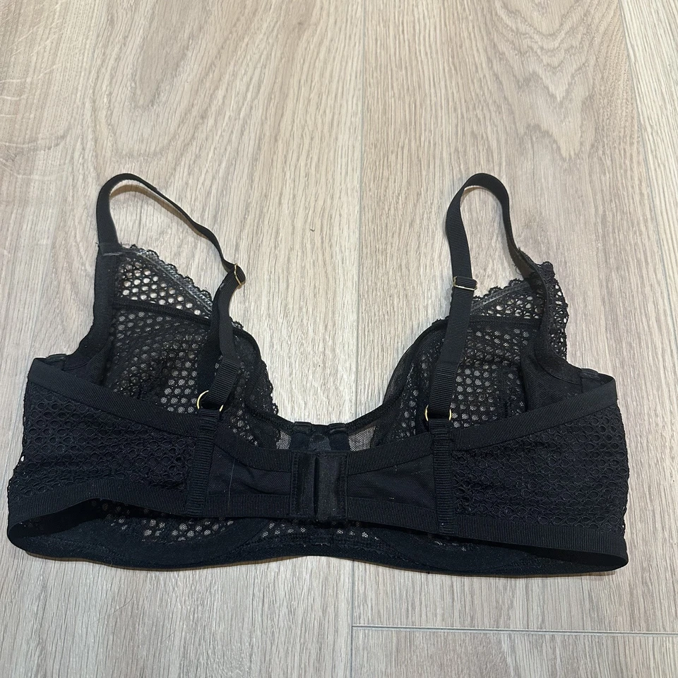 Victoria's Secret 36D балконет белье цветочный кружевной бюстгальтер б/у в отличном состоянии - Изображение 2 из 3