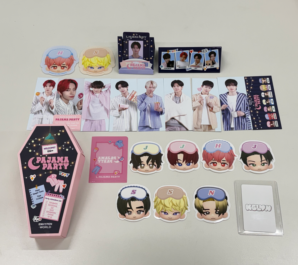 ENHYPEN World Coupon Card PAJAMA PARTY Special Ver. Official KPOP