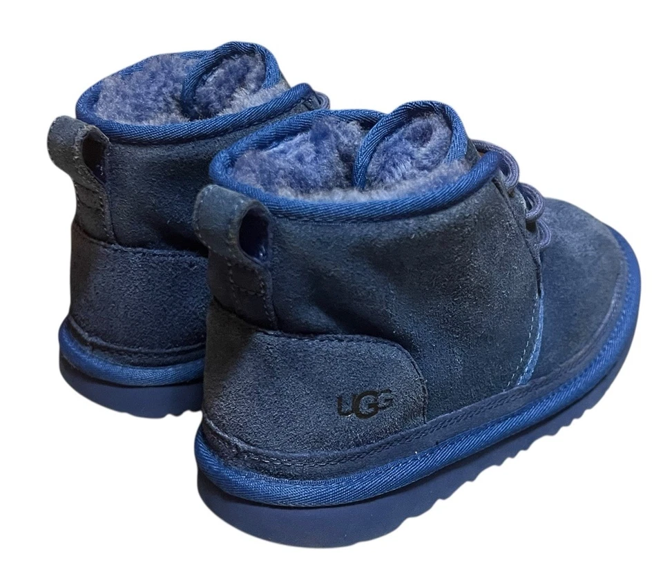 UGG Neumel Chukka Botas Zapatos Azul Marino EU 38 Lana Forrada Foto 4 de 4