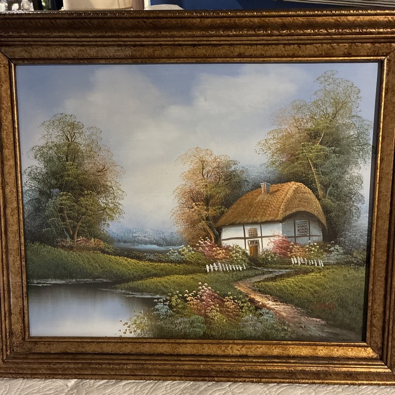 Original Oil On Canvas Painting, Artist Crane very Beautiful 
