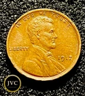 1917 Lincoln Wheat Penny - Philadelphia Mint - Fine / Very Fine Condition - JC67