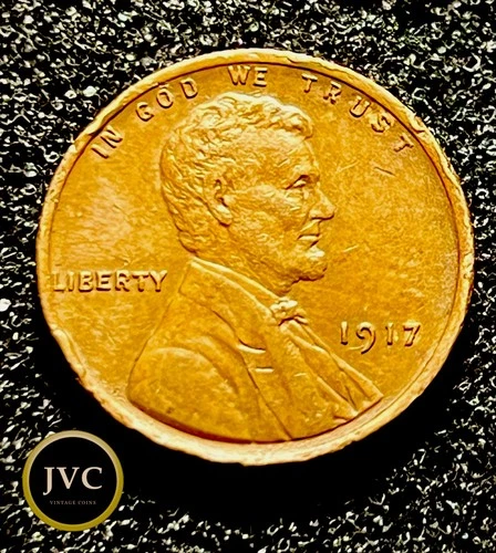 1917 Lincoln Wheat Penny - Philadelphia Mint - Fine / Very Fine Condition - JC67