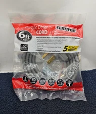 Certified Appliance Accessories 90-1024: 30-Amp Appliance Power Prong Dryer Cord