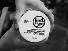 RedOne Bright White Aqua Hair Gel Wax Full Force 150 ml 5 fl oz Peach Scent