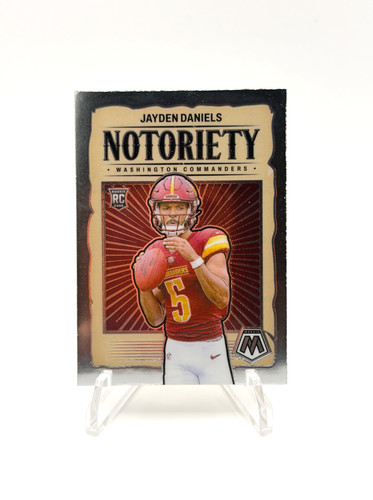 Jayden Daniels [Reactive Yellow] #19 2024 Panini Mosaic Notoriety card