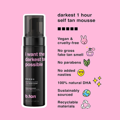 Ultra Dark Self Tanner Mousse | I Want The Darkest Tan Possible - Fast, 1 Hou...