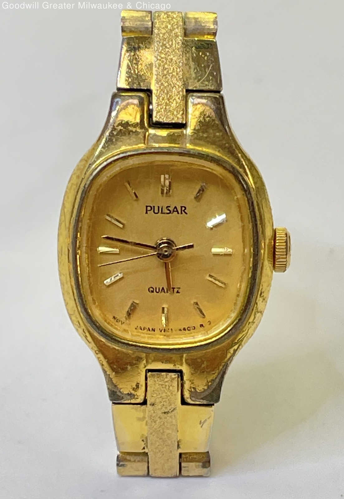 VNTG Pulsar Gold Tone Quartz Ladies Wristwatch 23.4g