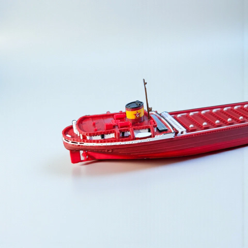 SS Edmund Fitzgerald Collector Model, 12" Floating Freighter, TheRoller3d - Image 3 of 4