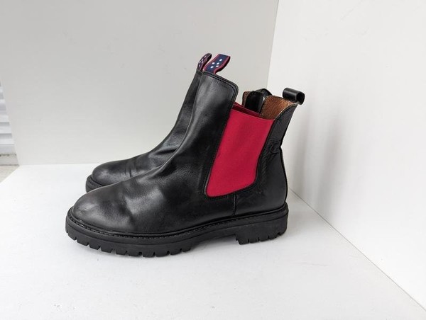 Men Camel Active Boots Black Leather 41.5