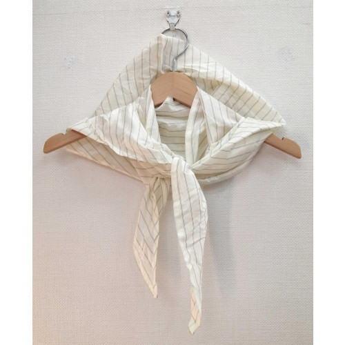 JIL SANDER hooded scarf striped ZS JM IM 0004