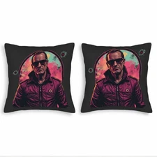 Stylish 18x18in Throw Pillow Covers Set of 2 - Vibrant Abstract Design