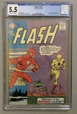 The Flash 139 CGC 5.5 1st App Reverse Flash/Professor Zoom/Eobard Thawne DC Key 