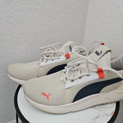 Puma Sneakers Men Size 8.5 Beige Pacer Future Street Softfoam Athletic Running