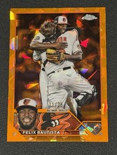 2023 Topps Chrome Sapphire - Felix Bautista #510 Orange /25 Color Match Orioles