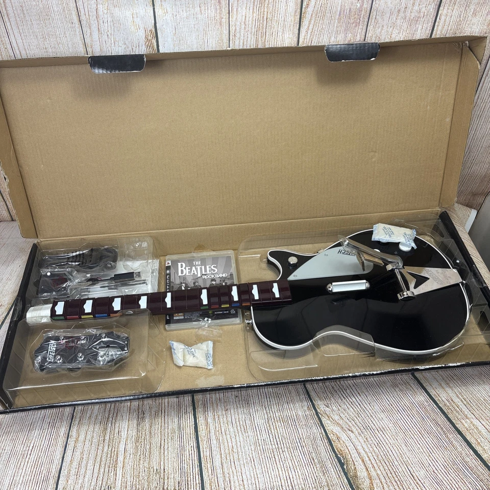The Beatles Rockband Wireless Gretsch Duo-Jet Guitar Controller For PS3 Complete - Image 2 of 4