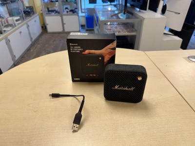 Marshall Willen Black & Brass Bluetooth-Lautsprecher Mikrofon Kabellos Wireless 
