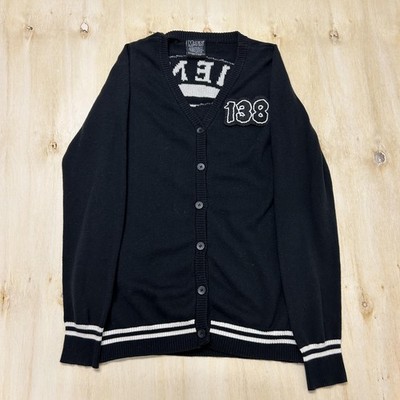 Misfits Cardigan Sweater Womens Small Black V Neck 138 Fiend Club