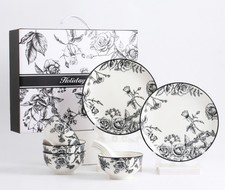 10pcs Porcelain Ceramic Tableware Set Cutlery Set Tableware Set for Kitchen Home