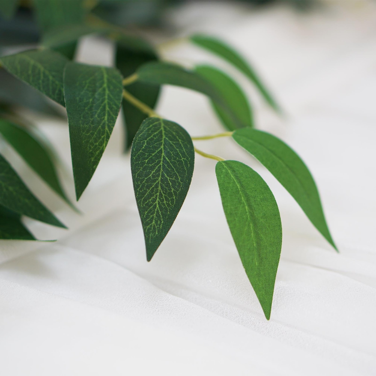 VOELIGT 40pcs Italian Ruscus Greenery 68cm Artificial Greenery Stems Leaf Gre...