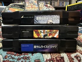 3 Game JP Neo Geo AES Lot + KOF 99 Cover Samurai Spirits 1 2 Fatal Fury Special